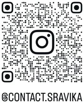 QR code for @contact.sravika on Instagram
